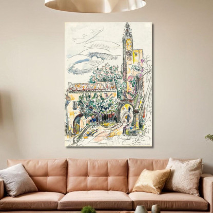 Vaison Paul Signac psn122 quadro stampato su tela