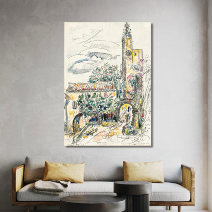 Vaison Paul Signac psn122 quadro stampato su tela