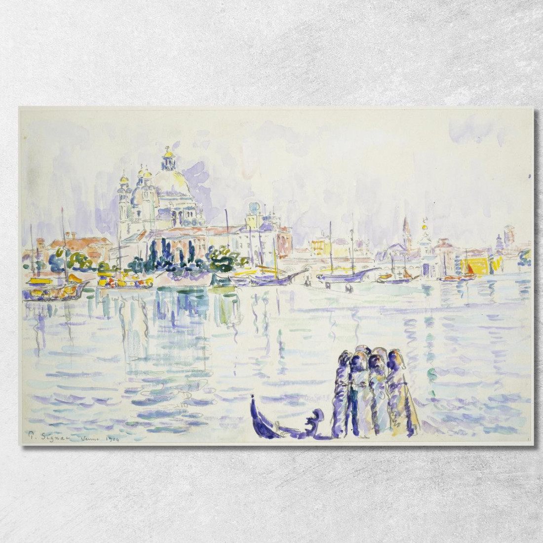 Venezia Canal Grande Paul Signac psn123 quadro stampato su tela