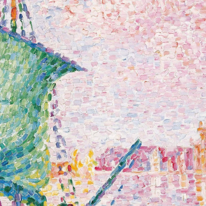 Venezia La Nuvola Rosa 1909 Paul Signac psn124 quadro stampato su tela