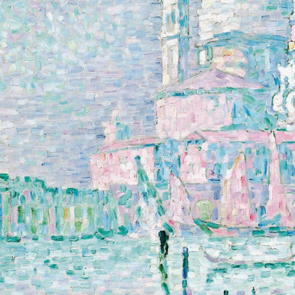 Venezia. Il Saluto. Verde Paul Signac psn125 quadro stampato su tela