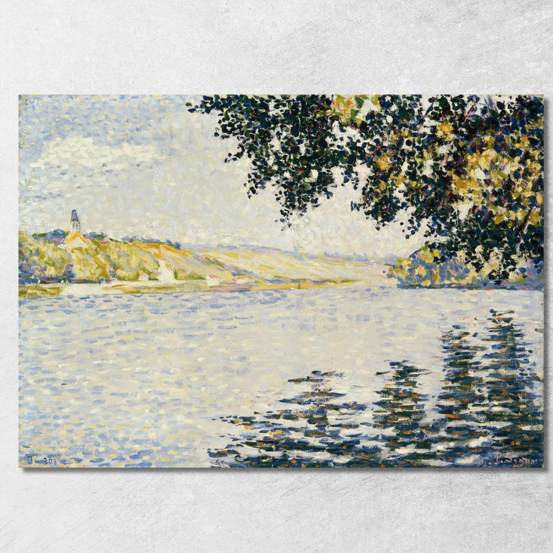 Veduta Della Senna A Herblay Paul Signac psn127 quadro stampato su tela