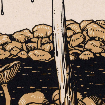 Fungo Gocciolante Julie de Graag jdg19 quadro stampato su tela