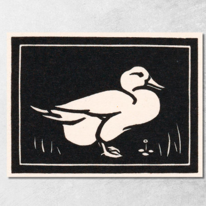 Anatra Julie de Graag jdg21 quadro stampato su tela