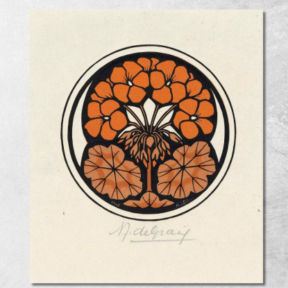 Geranio Julie de Graag jdg24 quadro stampato su tela