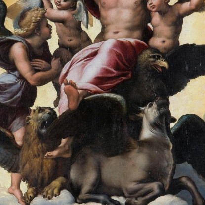 La Visione Di Ezechiele Raffaello Sanzio rph10 quadro stampato su tela