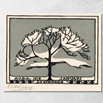 Gennaio Julie de Graag jdg26 quadro stampato su tela