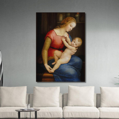 La Madonna Della Casa D'Orleans Raffaello Sanzio rph12 quadro stampato su tela