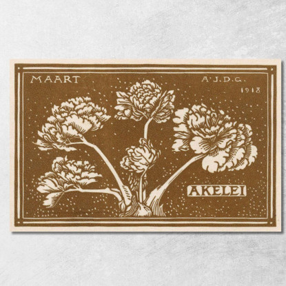 Marzo Julie de Graag jdg35 quadro stampato su tela