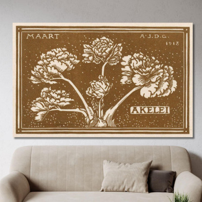 Marzo Julie de Graag jdg35 quadro stampato su tela