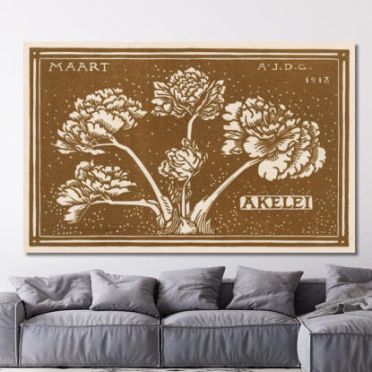 Marzo Julie de Graag jdg35 quadro stampato su tela