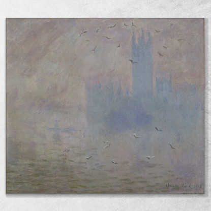 Le Camere Del Parlamento Gabbiani Claude Monet mnt323 quadro stampato su tela