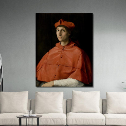 Ritratto Di Un Cardinale Raffaello Sanzio rph22 quadro stampato su tela