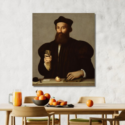 Ritratto Di Gentiluomo Raffaello Sanzio rph23 quadro stampato su tela