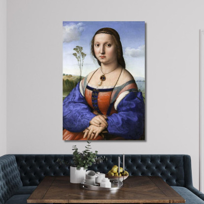 Portrait Of Maddalena Strozzi Doni Raffaello Sanzio rph25 quadro stampato su tela