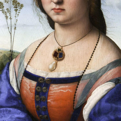 Portrait Of Maddalena Strozzi Doni Raffaello Sanzio rph25 quadro stampato su tela