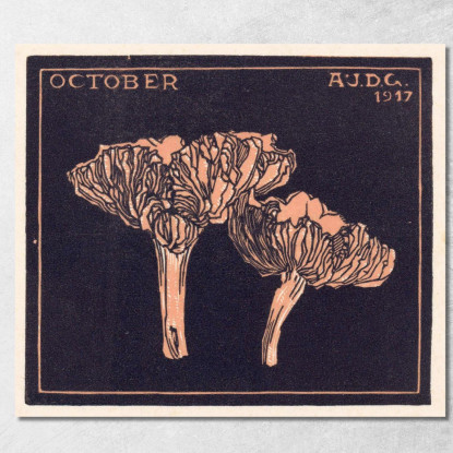 Ottobre Julie de Graag jdg41 quadro stampato su tela