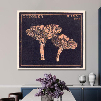 Ottobre Julie de Graag jdg41 quadro stampato su tela