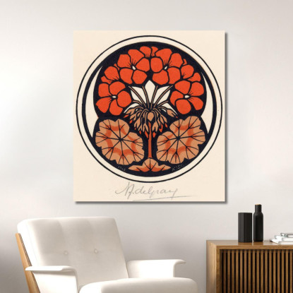 Nasturzio 2 Julie de Graag jdg43 quadro stampato su tela