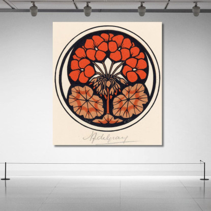 Nasturzio 2 Julie de Graag jdg43 quadro stampato su tela