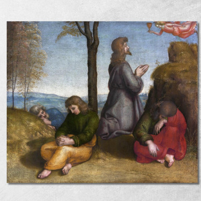L'Agonia Nell'Orto Raffaello Sanzio rph36 quadro stampato su tela