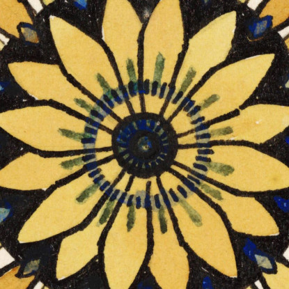 Rosetta Di Fiori E Foglie Stilizzati Julie de Graag jdg50 quadro stampato su tela