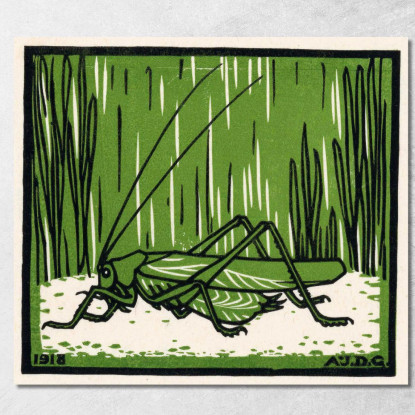 Cavalletta Julie de Graag jdg57 quadro stampato su tela