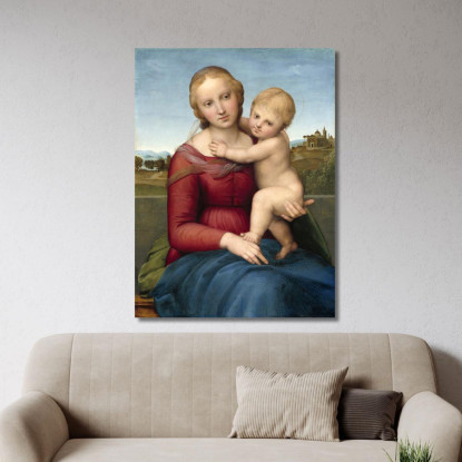 La Piccola Madonna Cowper Raffaello Sanzio rph45 quadro stampato su tela