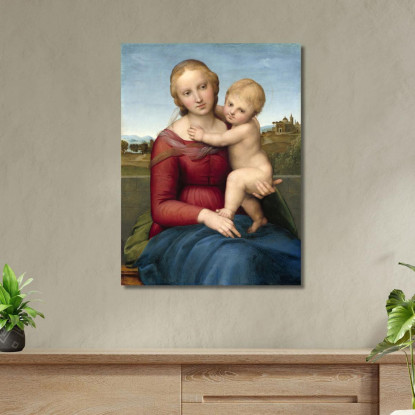 La Piccola Madonna Cowper Raffaello Sanzio rph45 quadro stampato su tela
