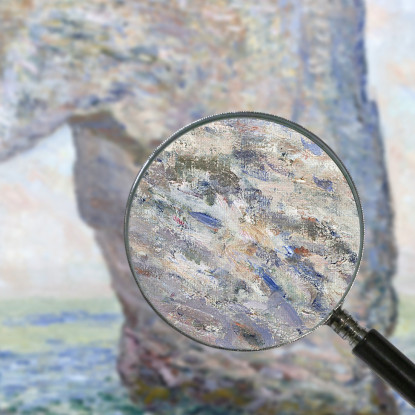 La Manneporte Vicino A Étretat 1886 Claude Monet mnt329 quadro stampato su tela