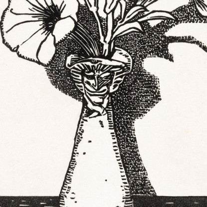 Vaso Con Fiori Julie de Graag jdg67 quadro stampato su tela