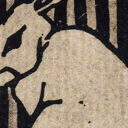 Coniglio Seduto Julie de Graag jdg73 quadro stampato su tela