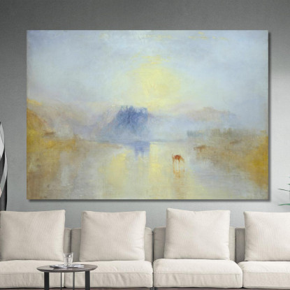 Alba Del Castello Di Norham Joseph Mallord William Turner jwt4 quadro stampato su tela