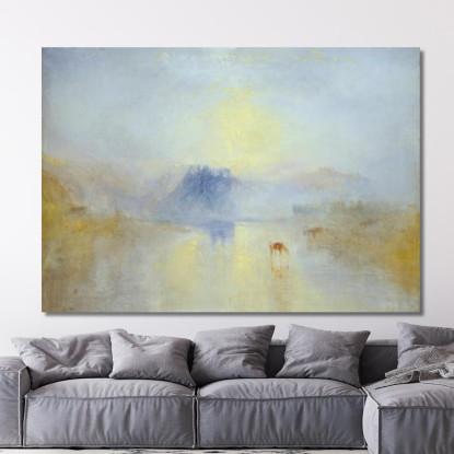 Alba Del Castello Di Norham Joseph Mallord William Turner jwt4 quadro stampato su tela