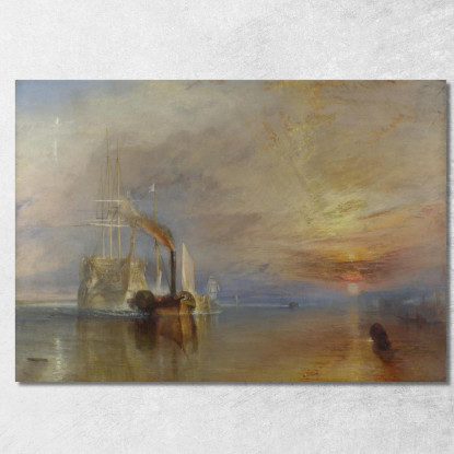 Il Temeraire Combattente Joseph Mallord William Turner jwt12 quadro stampato su tela