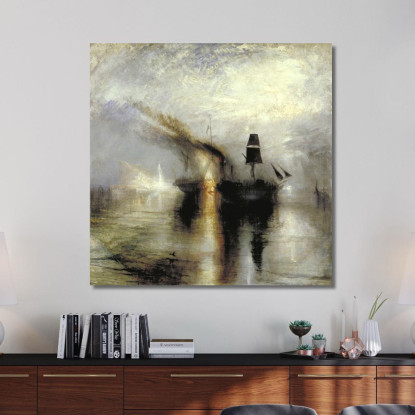 Pace - Sepoltura In Mare Joseph Mallord William Turner jwt20 quadro stampato su tela