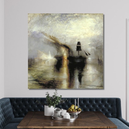 Pace - Sepoltura In Mare Joseph Mallord William Turner jwt20 quadro stampato su tela