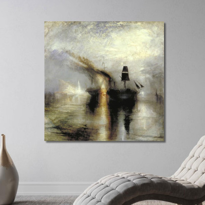 Pace - Sepoltura In Mare Joseph Mallord William Turner jwt20 quadro stampato su tela