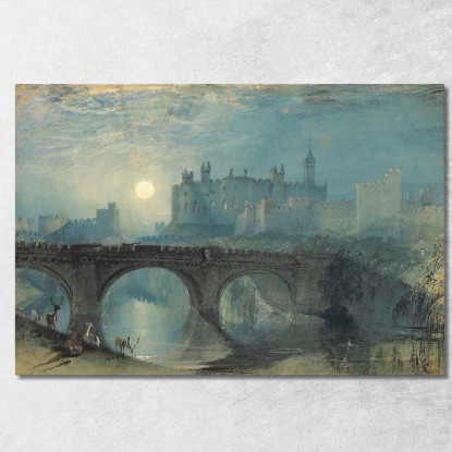Castello Di Alnwick Joseph Mallord William Turner jwt26 quadro stampato su tela