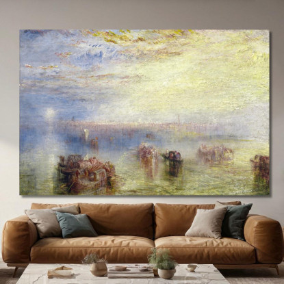 Avvicinamento A Venezia Joseph Mallord William Turner jwt28 quadro stampato su tela