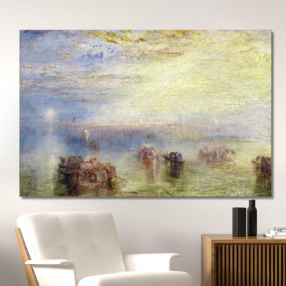Avvicinamento A Venezia Joseph Mallord William Turner jwt28 quadro stampato su tela