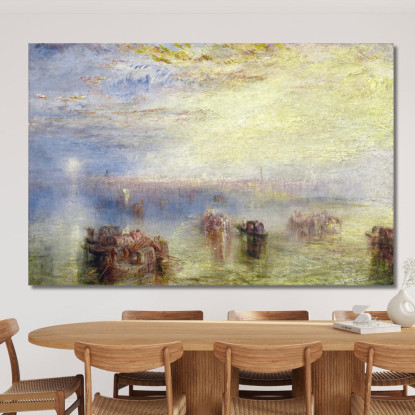 Avvicinamento A Venezia Joseph Mallord William Turner jwt28 quadro stampato su tela