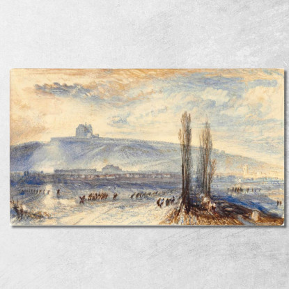 Brienne Joseph Mallord William Turner jwt33 quadro stampato su tela