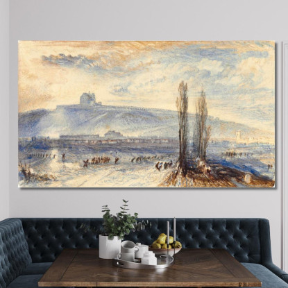 Brienne Joseph Mallord William Turner jwt33 quadro stampato su tela