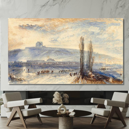 Brienne Joseph Mallord William Turner jwt33 quadro stampato su tela