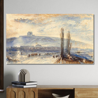 Brienne Joseph Mallord William Turner jwt33 quadro stampato su tela