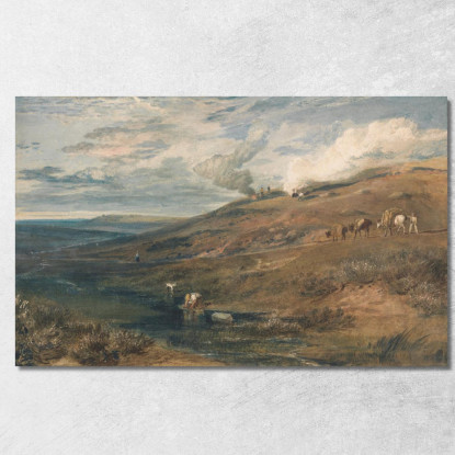 Dartmoor_ La Sorgente Del Tamar E Del Torridge Joseph Mallord William Turner jwt39 quadro stampato su tela