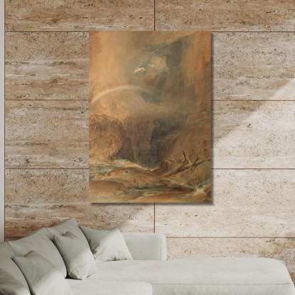 Ponte Del Diavolo Passo Del San Gottardo Joseph Mallord William Turner jwt41 quadro stampato su tela