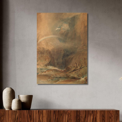 Ponte Del Diavolo Passo Del San Gottardo Joseph Mallord William Turner jwt41 quadro stampato su tela