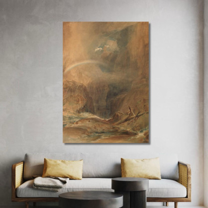 Ponte Del Diavolo Passo Del San Gottardo Joseph Mallord William Turner jwt41 quadro stampato su tela